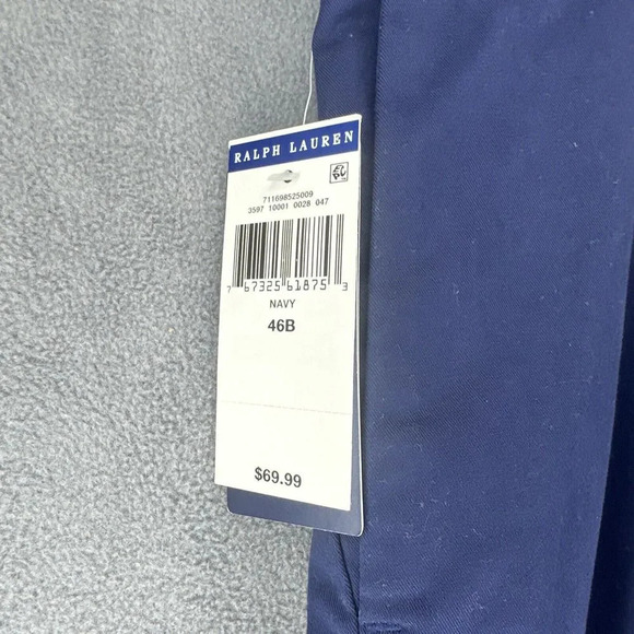 NWT Polo Ralph Lauren Stretch Classic Fit 9” Navy Blue Shorts Mens Size 46B - Picture 3 of 8